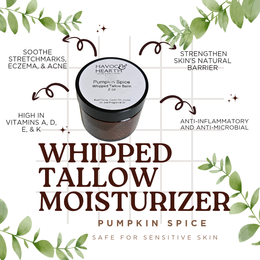 2oz Pumpkin Spice Whipped Tallow Moisturizer