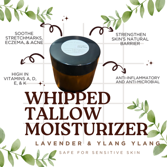 Lavender and Ylang Ylang Whipped Tallow Moisturizer