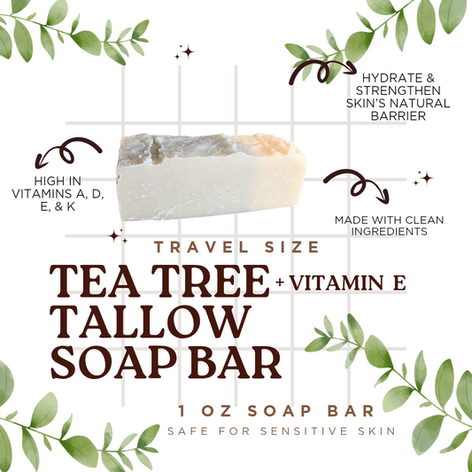Tea Tree + Vitamin E Soap Bar - Travel Size